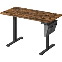 Songmics Pöytä, sähköisesti säädettävä korkeus, 60 x 120 x (72-120) cm, vintage ruskea