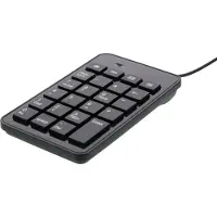 Deltaco – USB-numeronäppäimistö, 23 painiketta, 4 pikanäppäintä, musta (TB-120)