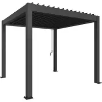 Biohort Pergola koko 3 x 3 metallinen tummanharmaa
