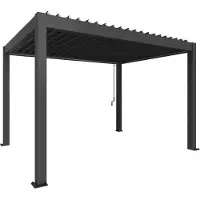 Biohort Pergola koko 4 x 3 metallinen tummanharmaa