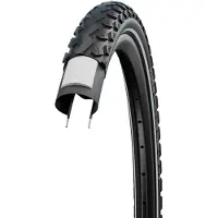 Schwalbe LandCruiser Plus Perform Clincher Rengas 28x2.15" PunctureG E-25 Green Compound Reflex, musta 55-622 | 28x2.15" 2022 Pistosuojatut renkaat