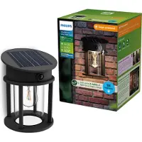 Philips LED-ulko Geri UE Sensor, pyöreä, IP44, Musta, Metalli