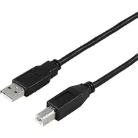 Deltaco – USB 2.0 -kaapeli, Type A uros - Type B uros, 0,5m, musta (USB-205S)