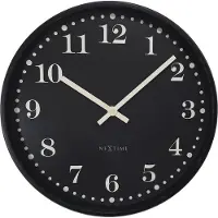 Nextime - Dickens Seinäkello 30 cm Musta