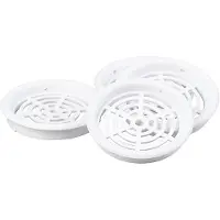 DUKA Ventilation Duka-kaappiristikko tyyppi 61.1 - PVC, Valkoinen, Ø43 mm, Pakattu 4 kpl pusseihin.