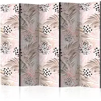 Artgeist Pink Palm Leaves 5-osainen sermi