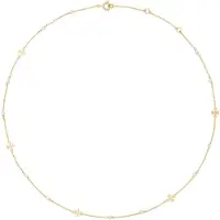 Tory Burch Delicate Moondance Pearl Necklace - Gold - ONE SIZE