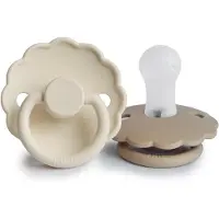 Kärkkäinen FRIGG Daisy Cream/Croissant silikoni tutti 2 kpl