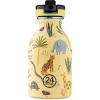24Bottles 24 pulloa - Kids Collection - Urban Bottle 250 ml urheilukannella - Jungle Friends (24B933)