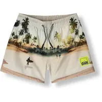 Molo Island Surf Print Niko Board Short 92/98 cm Beige 92/98 cm Pojat, Tytöt