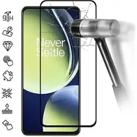 Mtp Products OnePlus Nord CE 3 Lite/N30 Koko Peittävä Panssarilasi - 9H - Musta Reuna