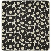 Marimekko Unikko Bedspread 260X260 Cm - Black - 260X260CM