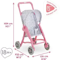 Corolle Nukenrattaat, Pinkki/Sininen