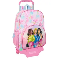Barbie Trolley Matkalaukku 21L Painterly, Vaaleanpunainen/vaaleansininen