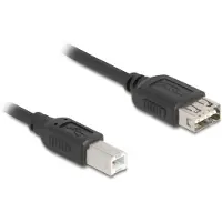 DeLOCK 81531, 2 m, USB B, USB A, USB 2.0, 0,48 Gbit/s, Musta