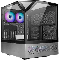 Azza SANCTUM, Tower, PC, Musta, Hopea, ATX, EATX, mikro ATX, Mini-ATX, Alumiini, SPCC, 19 cm (CSAZ-810)