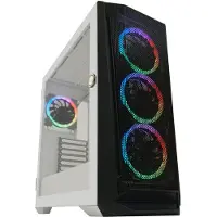 LC-Power Holo-1_X, Midi Tower, PC, Valkoinen, ATX, mikro ATX, Mini-ITX, EATX, Metalli, Muovi, 16,5 cm (LC-805BW-ON)