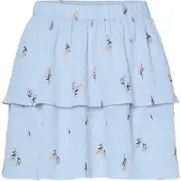 Pieces Pcjeo Hw Short Skirt Wvn D2D - Blue - M