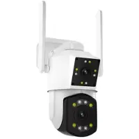 Mtp Products ESCAM PT210 kaksitehoinen PTZ-kamera, jossa on kaksisuuntainen ääni ja värillinen yönäkö - 3MP, WiFi