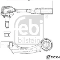 FEBI BILSTEIN Raidetangon pää 196534