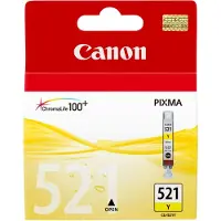 Canon cli-521y 9ml yellow ink tank for pixma ip3600 ip4700 mp540 mp550 mp560 mp620 mp630 mp640 mp980 mp990 mx860 mx870