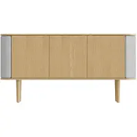 UMAGE Treasures 3-ovinen kaappi tammi/Sterling