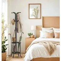 Hobby Hall Vaaterekki 40x40x175 cm, Musta, Riidepuu, SONGMICS, 40x40x175 cm, Must