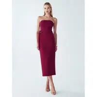 BWLDR Cocktailmekko 'Bydee' burgundin punainen