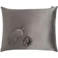 Dore & Rose Premium Silk Sleep Bundle 80x80 Charcoal Hiustenhoitosetti 3 kpl