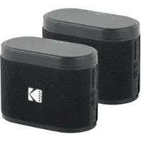 24hShop Kodak SoundBrix 2-pack / kannettavat Bluetooth-kaiuttimet / langattomat kaiuttimet / musta