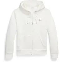 Ralph Lauren Double-Knit Full-Zip Hoodie - White - XXL