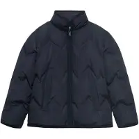 Mango Quilted Coat - Navy - 128