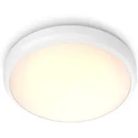 Philips Doris kattovalaisin 6W, Valkoinen, Metalli, Muovi, IP54, Patio, Puutarha, I, Nykyaikainen
