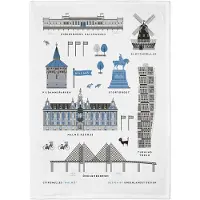 Citronelles - Malmö Keittiöpyyhe 50x70 cm Sininen
