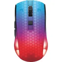 Deltaco DM320 Langaton ultrakevyt tietokonehiiri puoliläpinäkyvä RGB