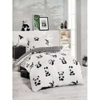 L'essentiel Maison Lasten pussilakanasetti Panda, 140x200, 2 osaa