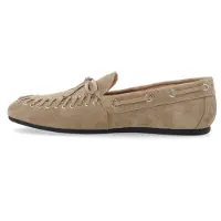 Bianco Biamarlene Moccassin Slipper Suede - Beige - 37
