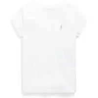 Ralph Lauren 30/1 Jersey-Ss Cn Tee-Tp-Knt - White - 129-130