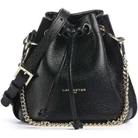 Lancaster Foulonne Alba Double Bucket bag musta