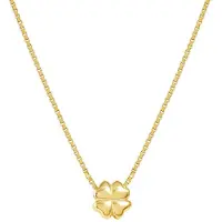 Nomination Armonica hopeakaulakoru zirkonioilla Four Leaf Clover Gold 241304/003