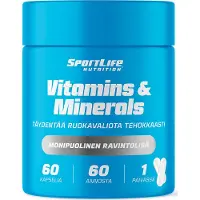 Sportlife Vitamins&Minerals 60kaps ravintolisä