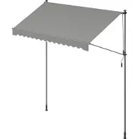 Songmics Puristettava markiisi, SONGMICS, 300x120 cm, Harmaa