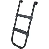 Songmics Trampoliinitikkaat 76 cm, leveillä askelmilla, musta