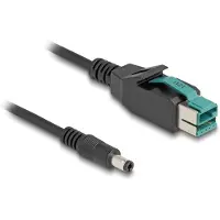 DeLOCK 80497, USB, DC 5.5, 3 m, Musta