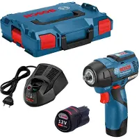 Bosch Iskumutterinväännin GDS 12V-115; 12 V; 2x3,0 Ah akku
