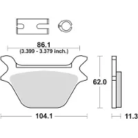 TRW Jarrupalat Hiilia TAKA, MCB 583 PC