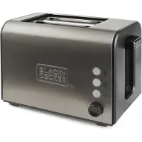 Black & Decker Leivänpaahdin - MUSTA+DECKER - BXTO900E - 2 paikkaa - 7 tasoa - 3 toimintoa