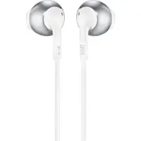 JBL T205 EARBUDS, CHROME