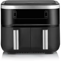 Severin FR 2453 Airfryer, kaksoinen, 2x4 L Musta