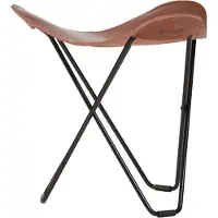 Cuero Design Flying Goose Pampa Stool /black - Jalkajakkarat Nahka Montana - 1400211